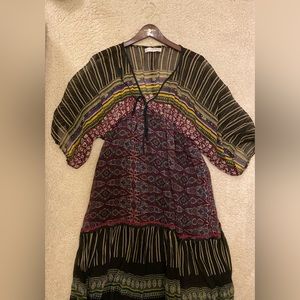 Colorful Patterned Maxi Dress